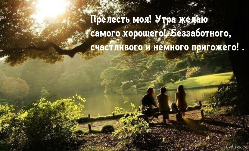 Открыть в полном размере Прелесть моя! Утра желаю самого хорошего!